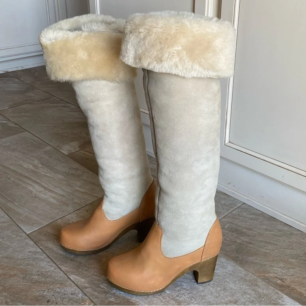 Jeffrey Campbell WOODIES BOGART Over the Knee Shearling Boot - Picture 8 of 16